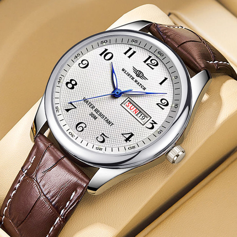 Luxury Watch With Arabic Numerals - WLISTH Luksusowy Zegarek Męski Kwarcowy Cyfry