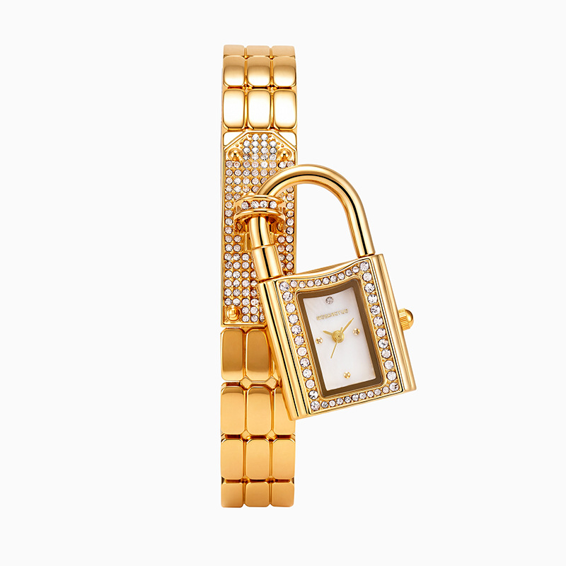 Luxury Watch Diamond - Bransoletka z wklęsłym zapięciem, pasek do