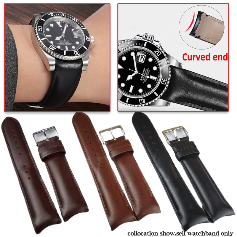 Citizen Watch Tsuyosa - Pasek do zegarka skórzany, zakrzywiony, 20