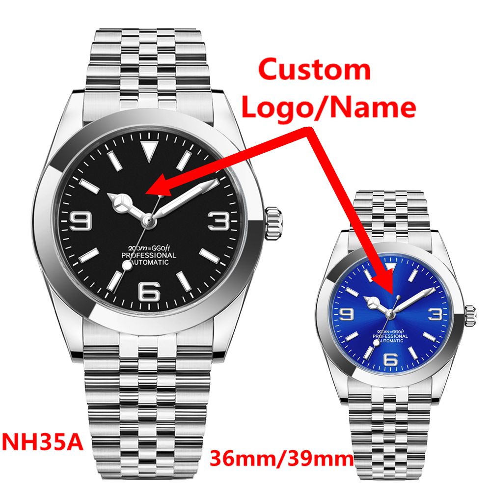 Luxury Watch Logos - Zegarek z własnym logo, luksusowy, NH35,