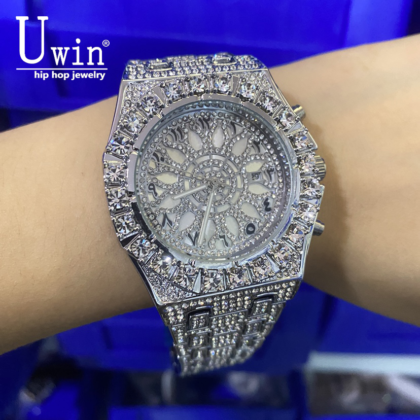 Luxury Watch With Arabic Numerals - Zegarek męski Uwin Luxury z pełną