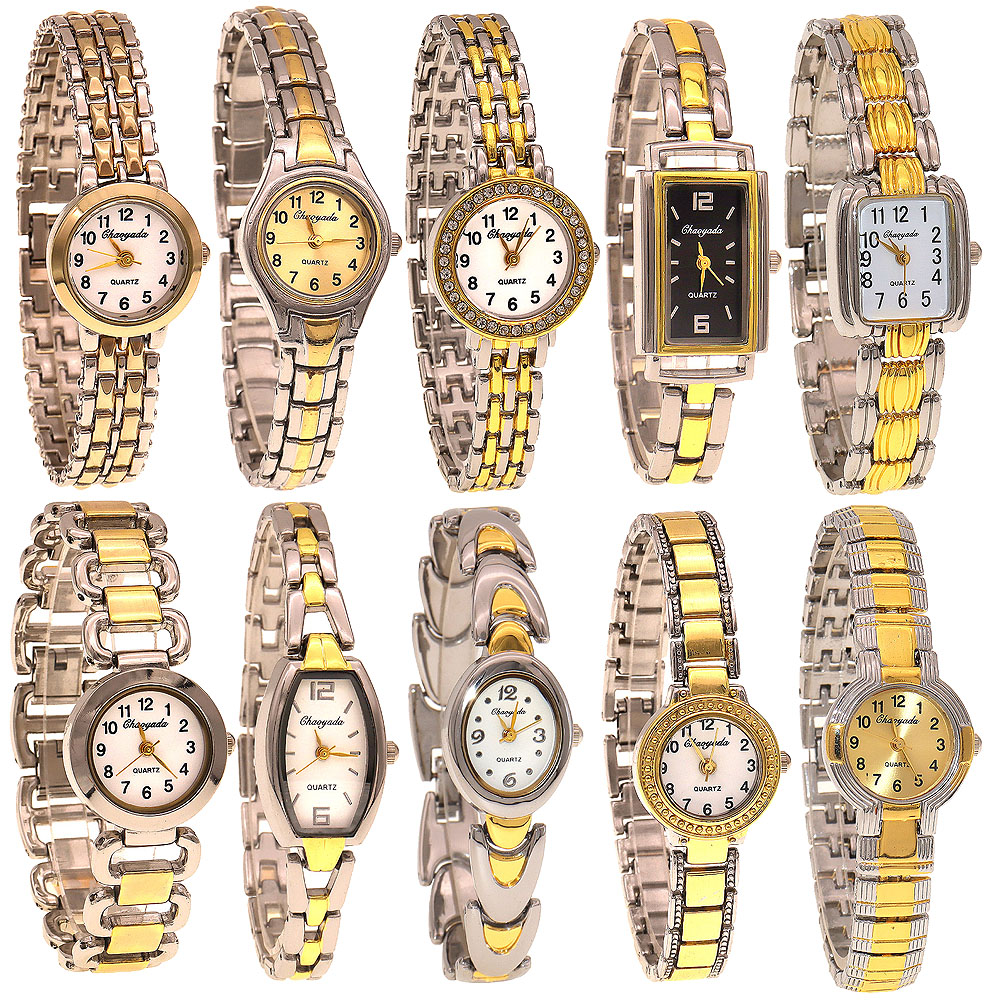 Luxury Watch Ladies - 10 sztuk/partia, mieszane, eleganckie zegarki damskie,