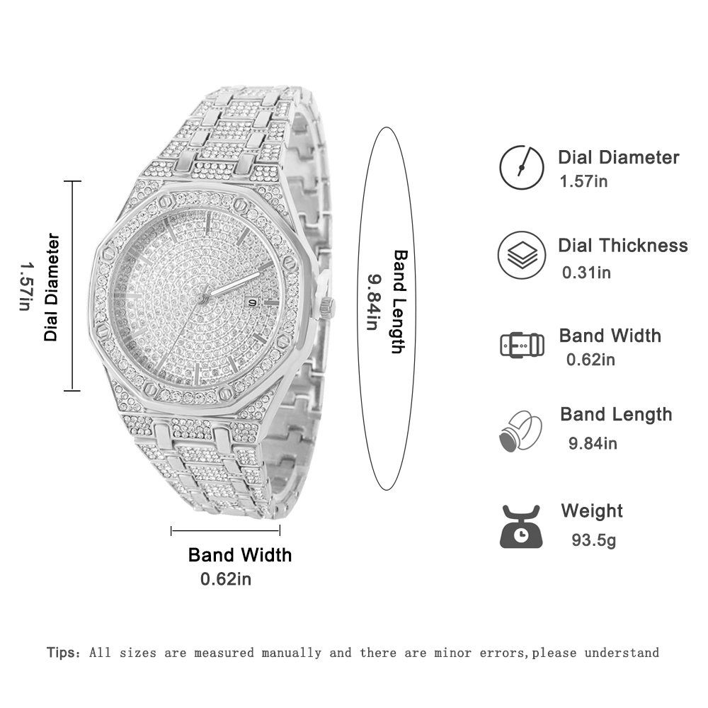 Zegarek męski z diamentami, zł – Luxury Watch Diamond recenzja i cena