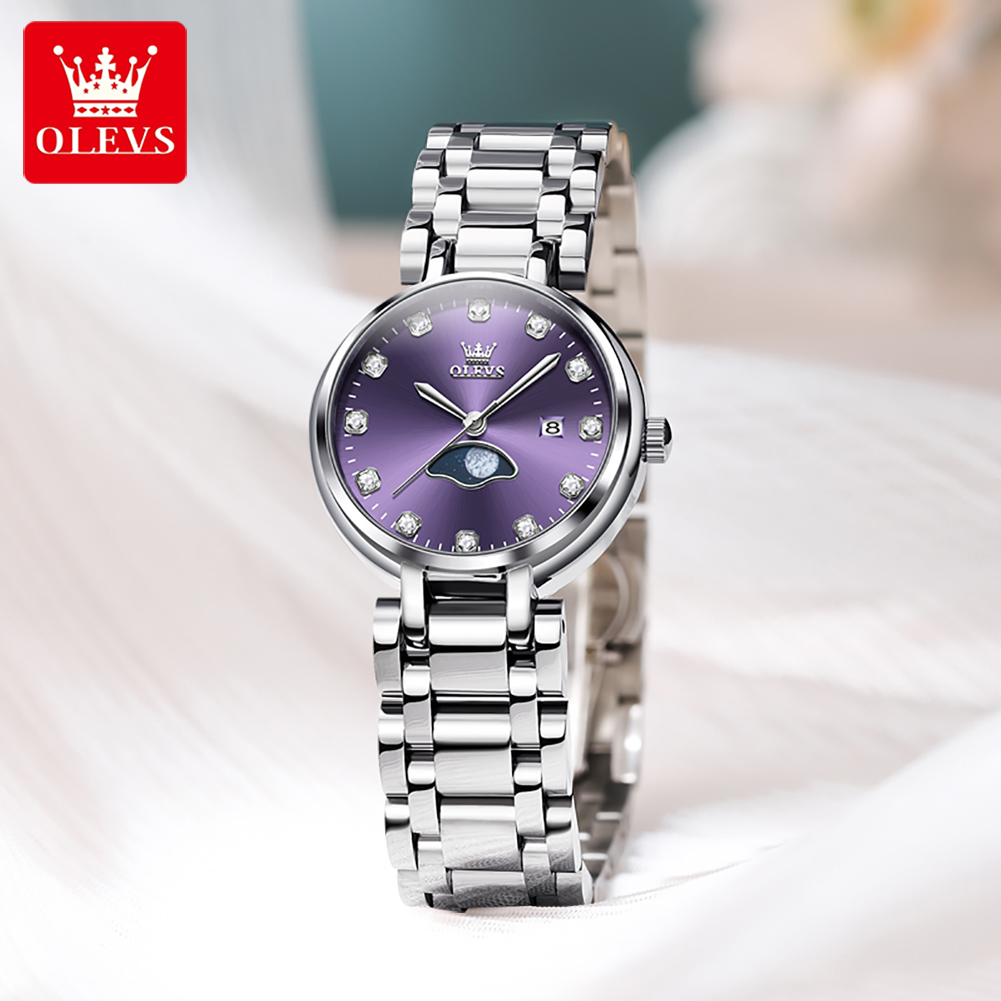 OLEVS elegancki modny fioletow – Quiet Luxury Watch recenzja i cena
