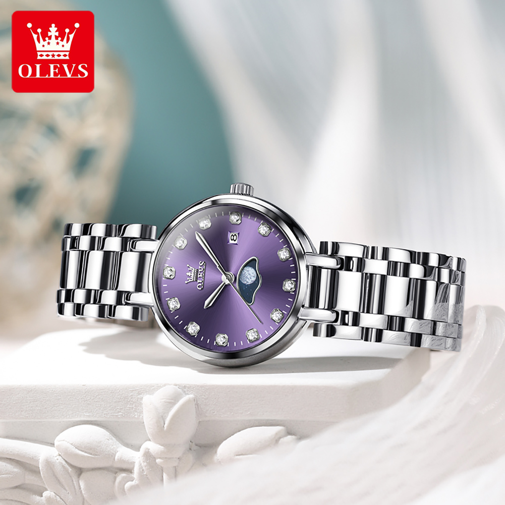 OLEVS elegancki modny fioletow – Quiet Luxury Watch recenzja i cena