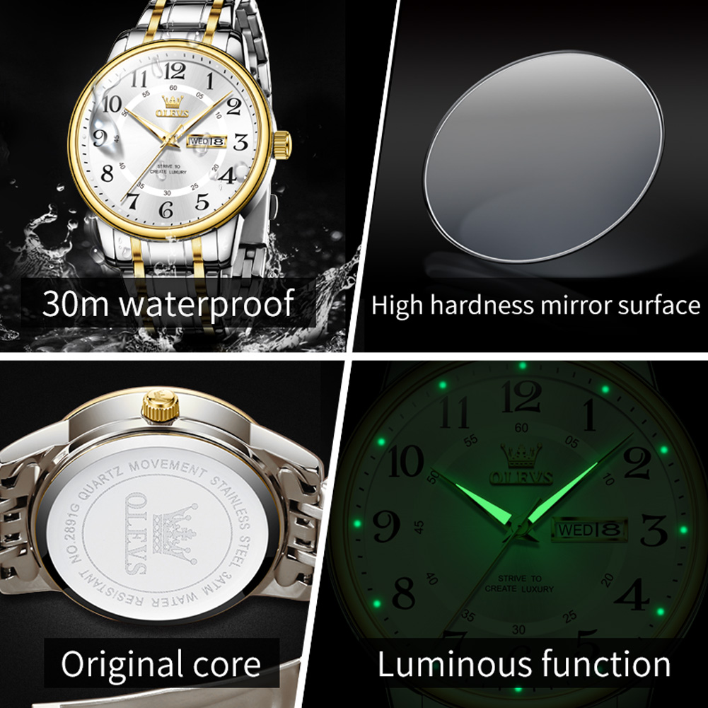 OLEVS Męskie zegarki codzienne – Luxury Watch With Arabic Numerals recenzja i cena