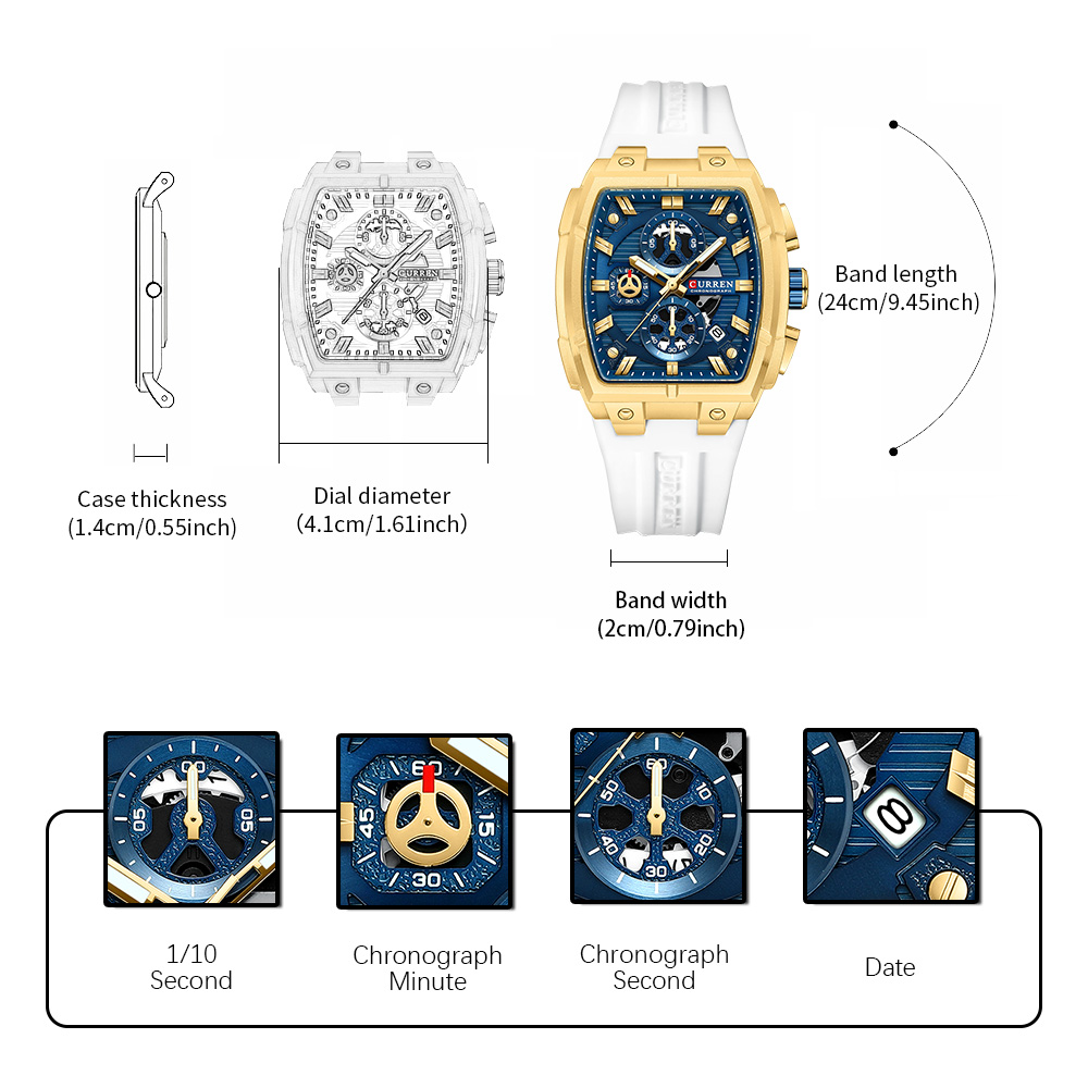 CURREN Luksusowy Zegarek Męski – Luxury Watch Men recenzja i cena