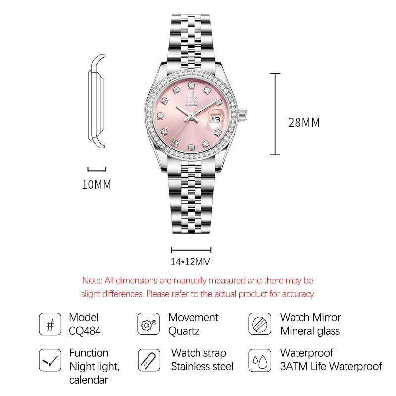 UTHAI CQ484 Modny zegarek dams – Luxury Watch Diamond recenzja i cena