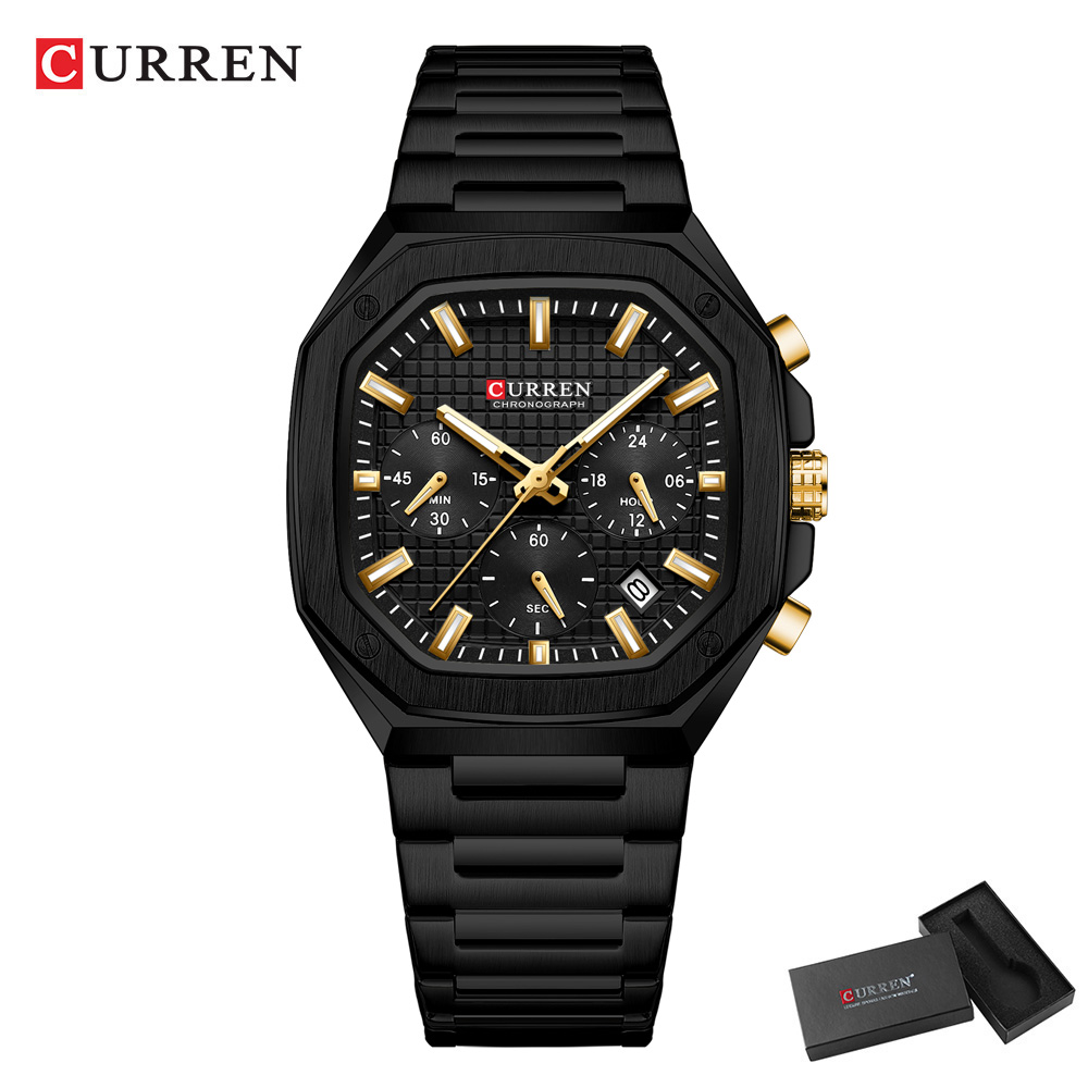 CURREN Luksusowy kwadratowy ze – Luxury Watch Men recenzja i cena