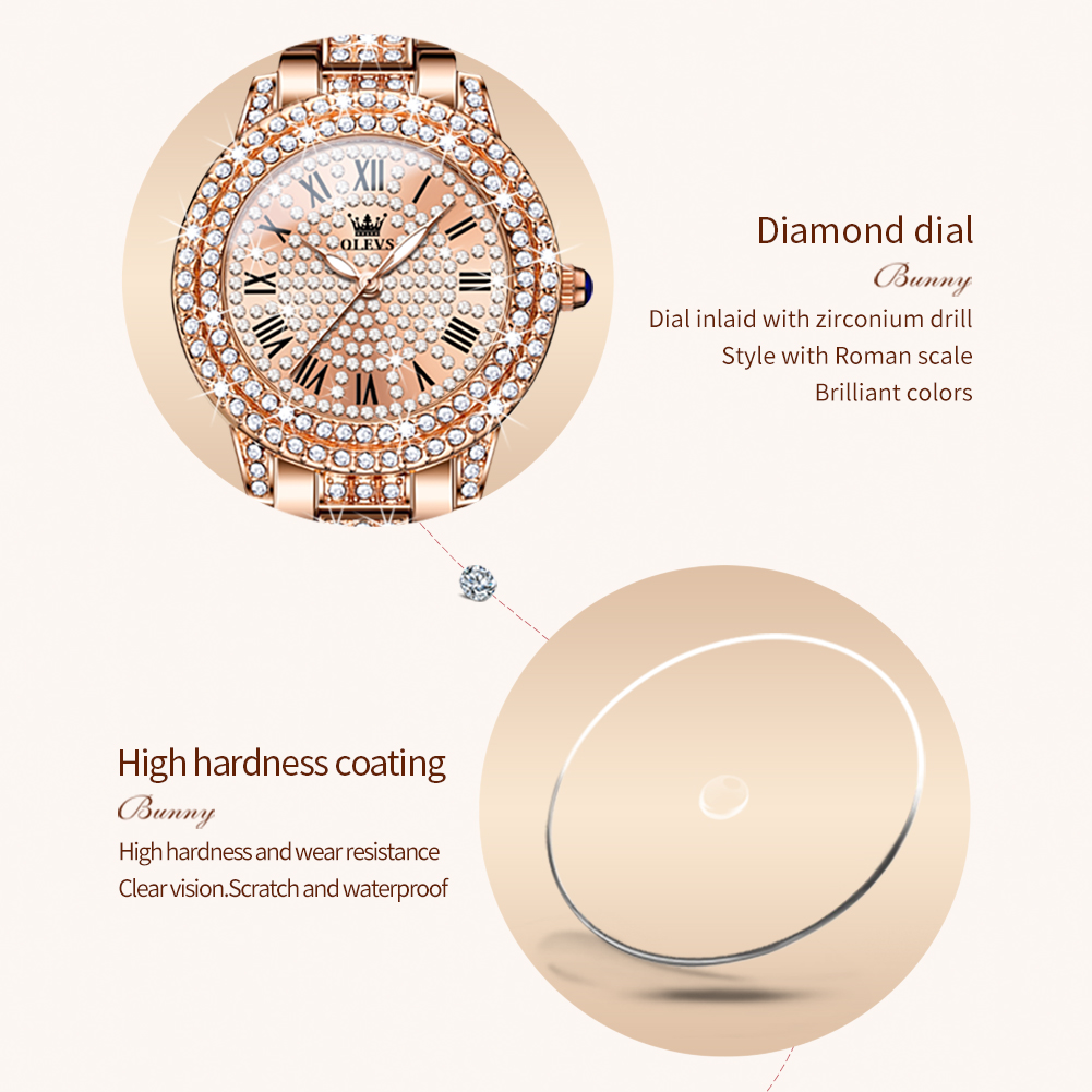 OLEVS 9943 luksusowy cały diam – Luxury Watch Diamond recenzja i cena