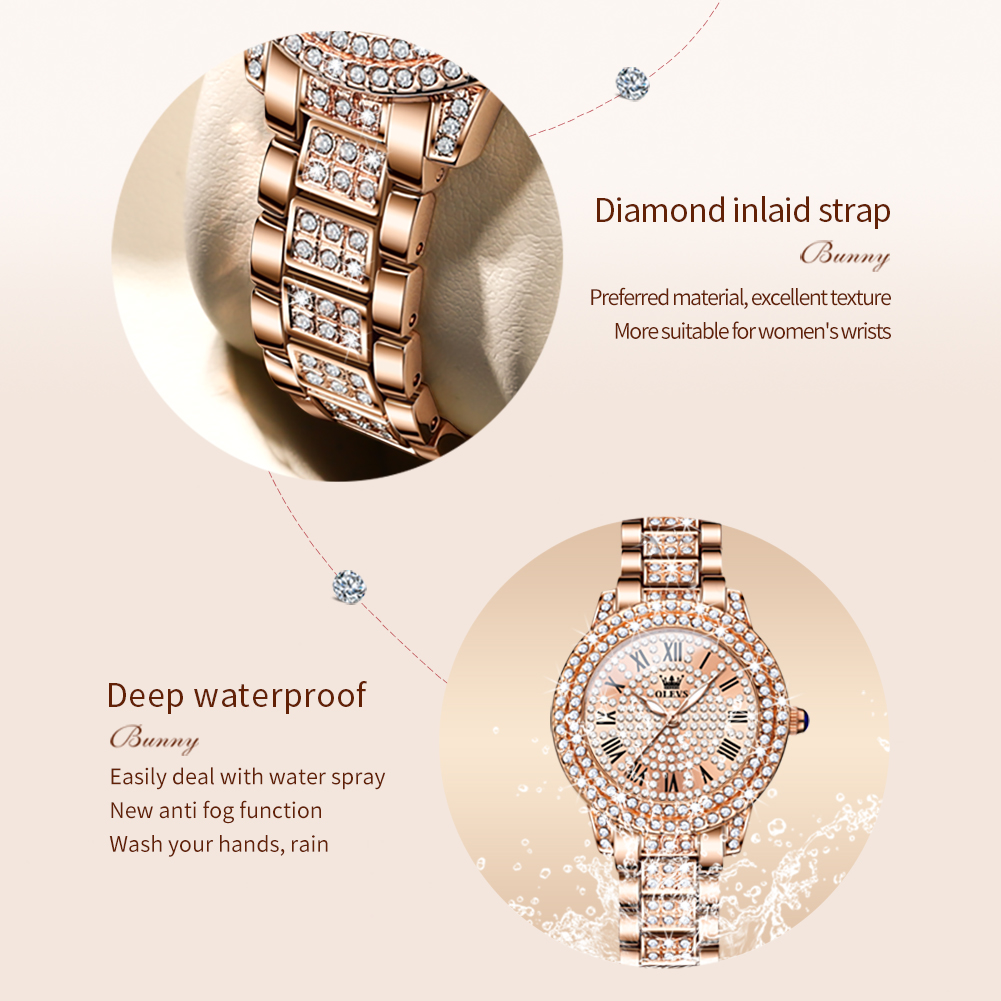 OLEVS 9943 luksusowy cały diam – Luxury Watch Diamond recenzja i cena